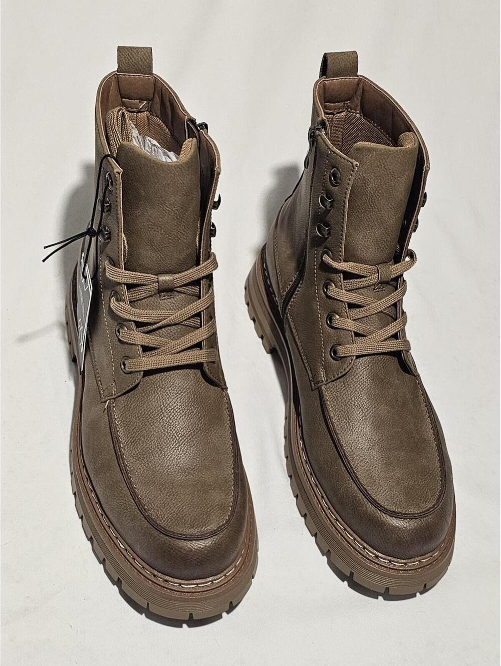 Men's Madden NYC Brown Lace-Up Boots US 12 - Picture 3 of 8